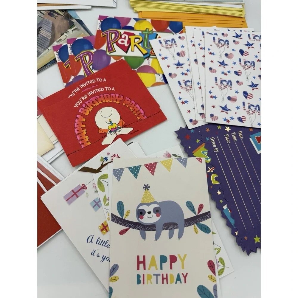 Lot 15+ Greeting Cards+Envelopes Birthday/Sympathy/Thinking of You/Holiday+More